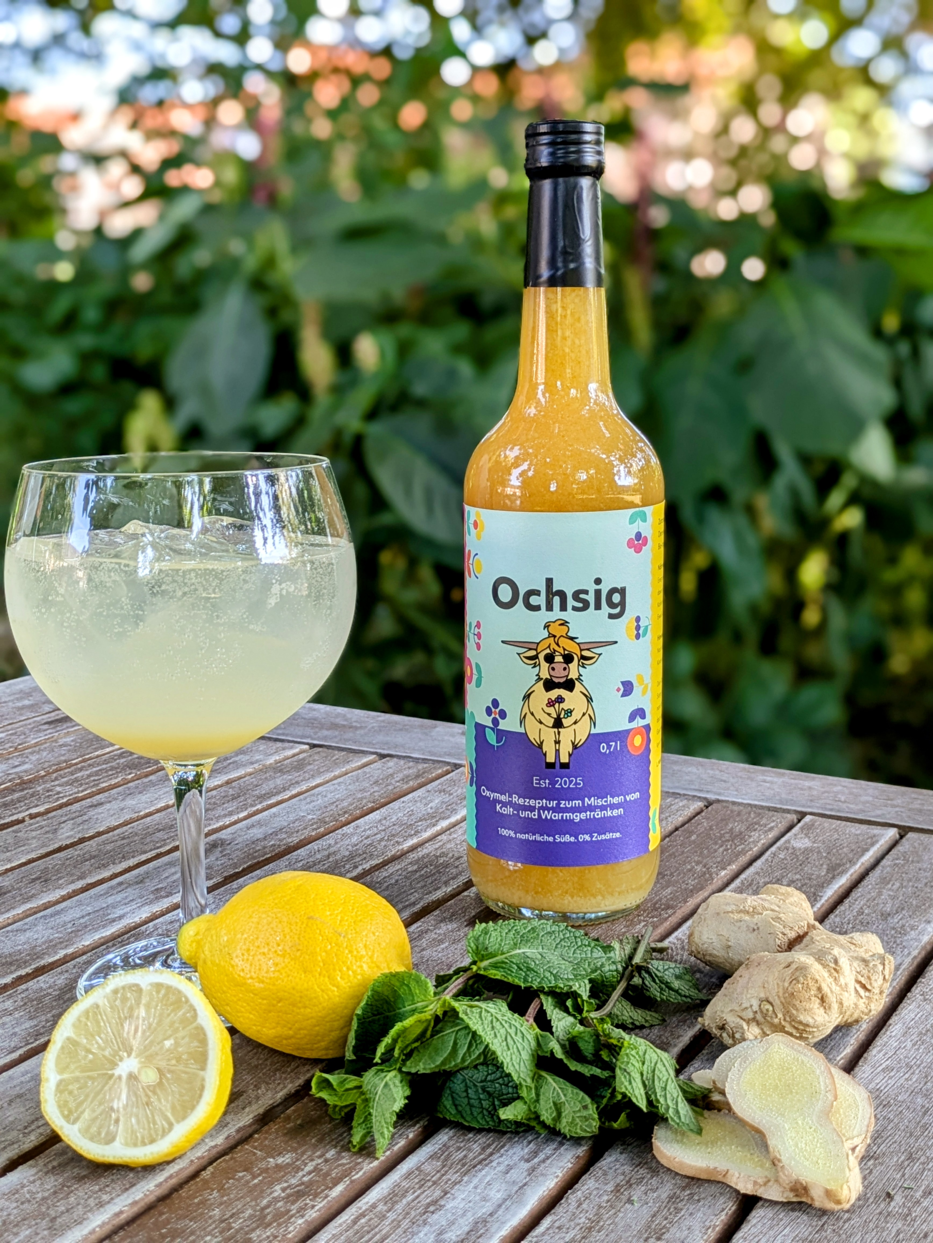 5. Schritt: 1 Teil Sprudel